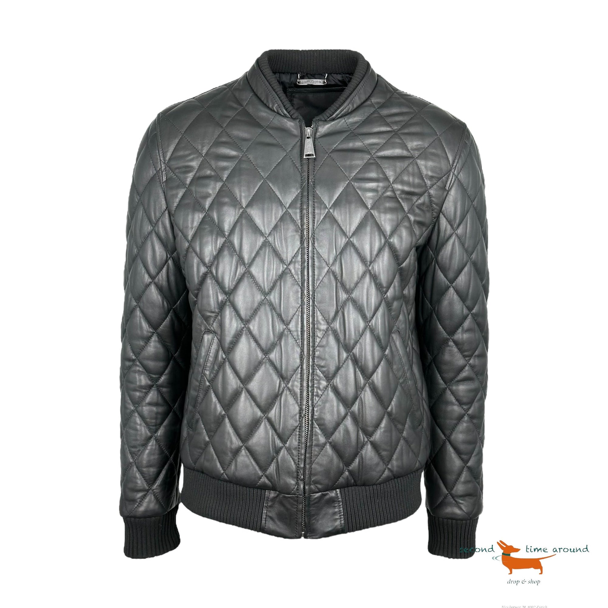 Philipp Plein Quilted Leather Jacket