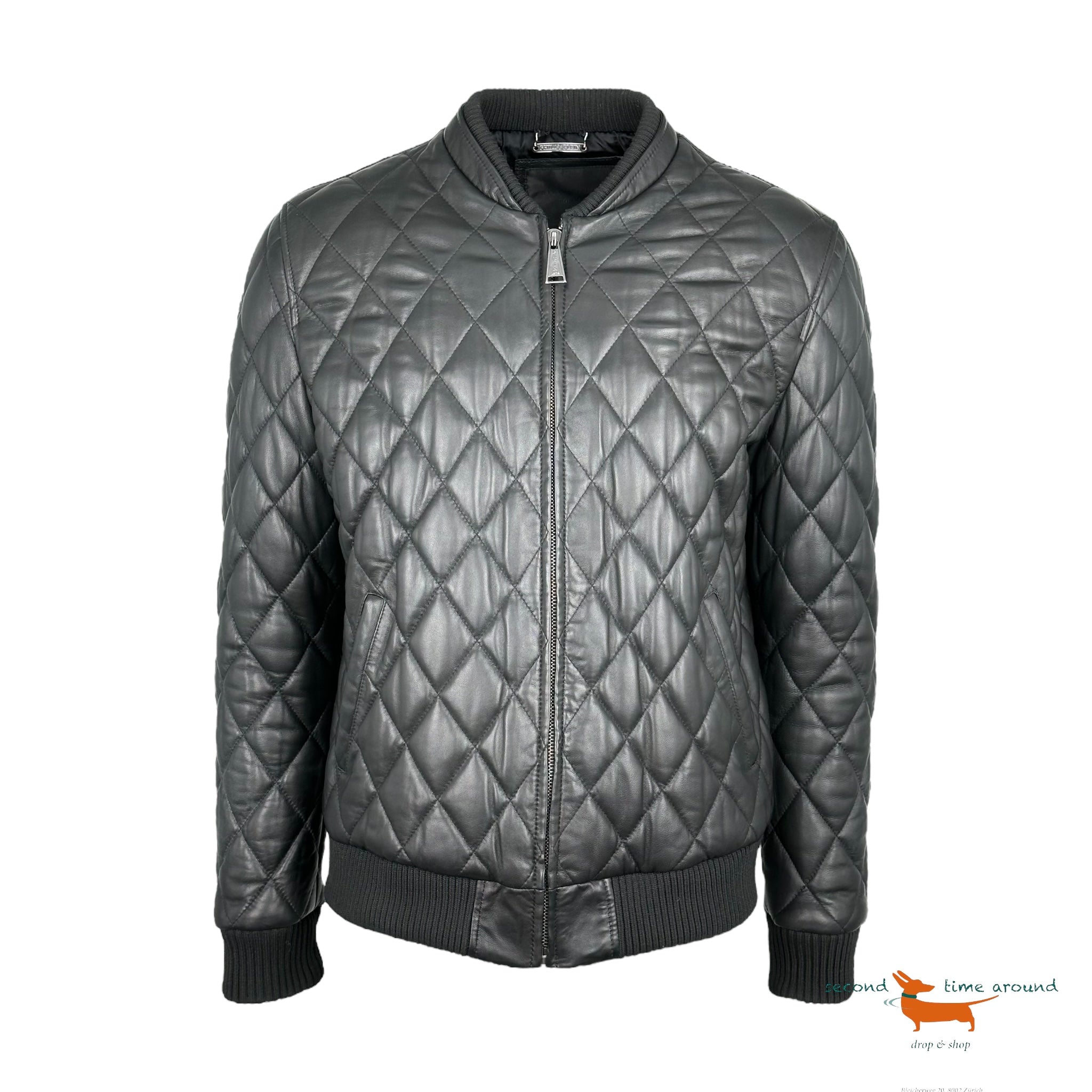 Philipp Plein Quilted Leather Jacket