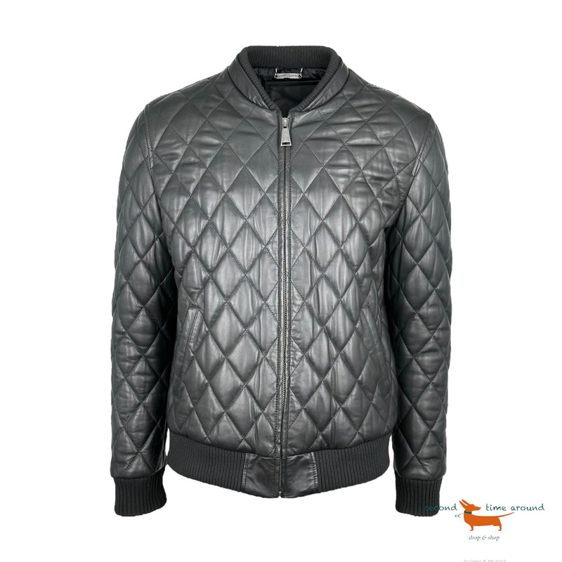 Philipp Plein Quilted Leather Jacket