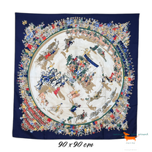 Hermes Silk Scarf Cirque Molier by Philippe Dumas