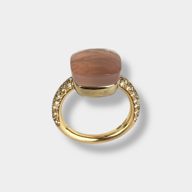 Pomellato Nudo Ring Rose Quartz and Diamonds