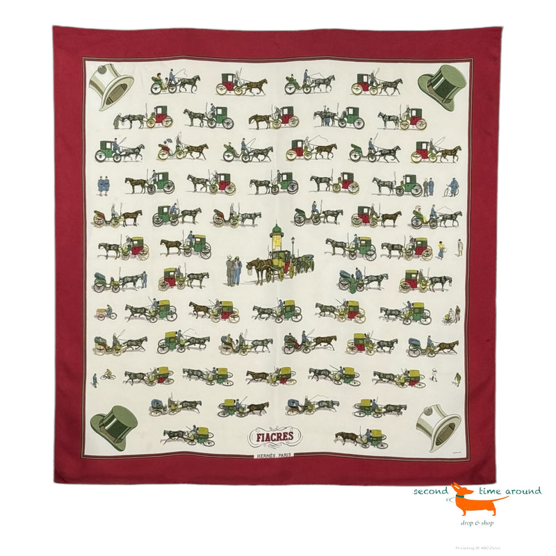 Hermes Fiacres Scarf by Philippe Ledoux- Rare