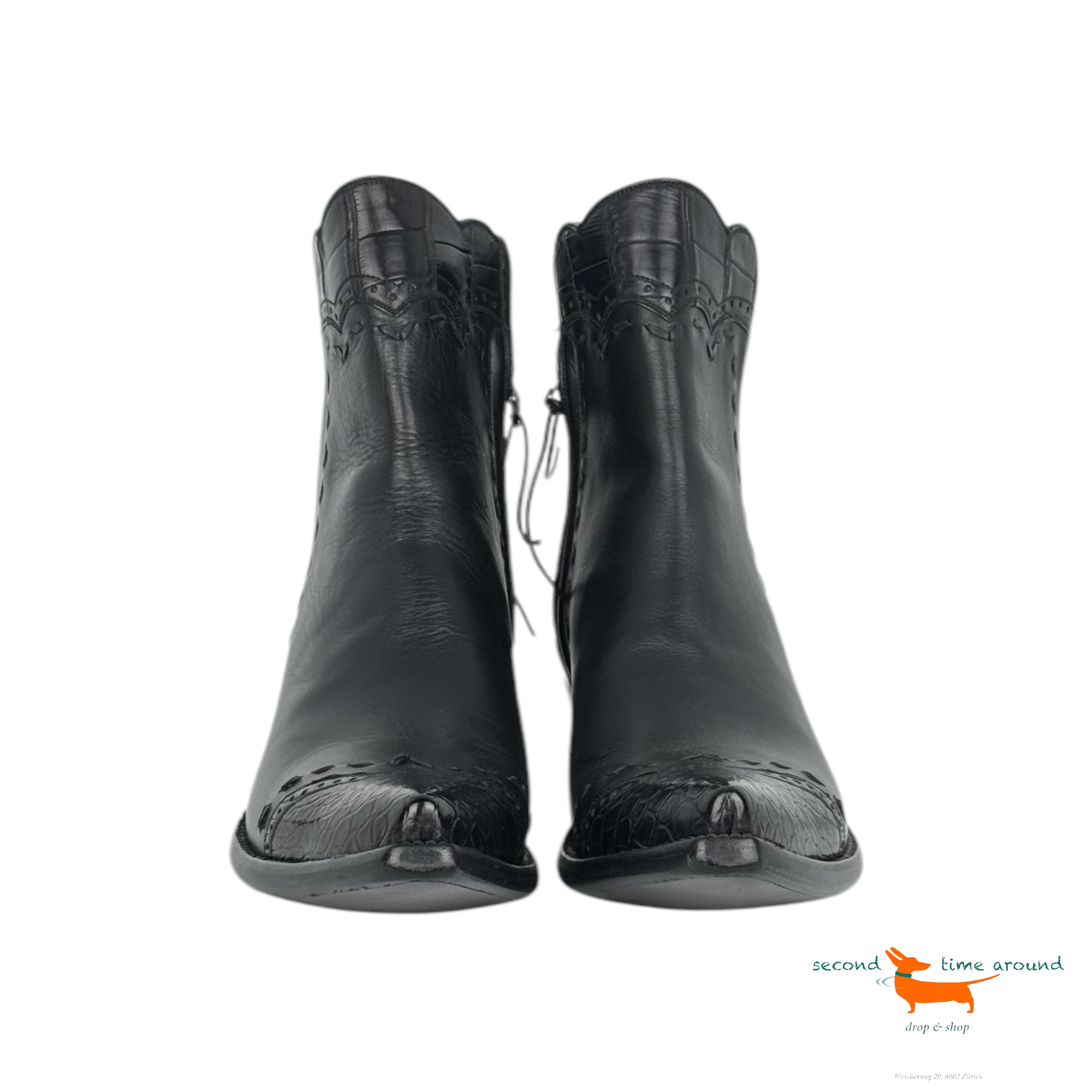 Stallion Calf Alligator Boots