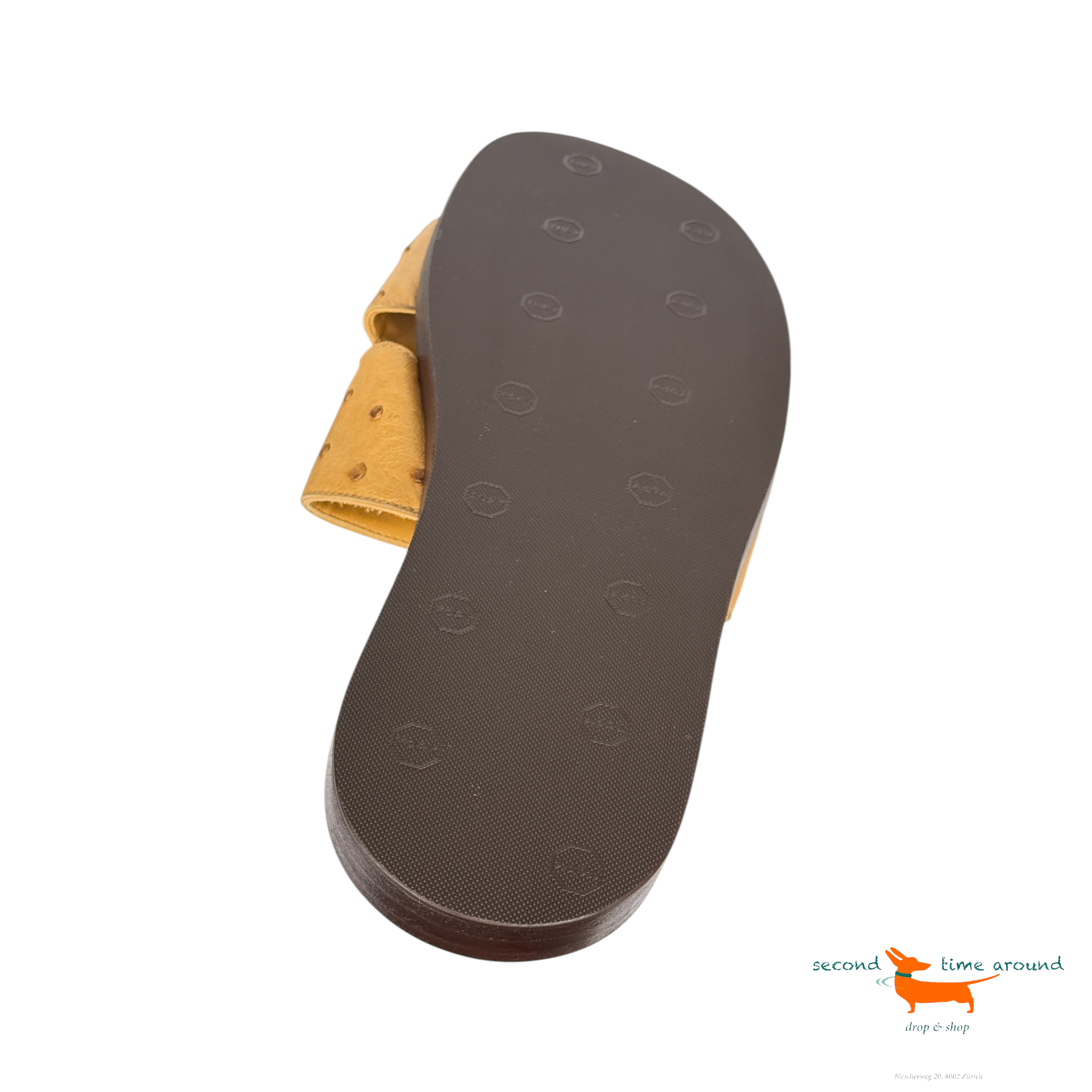 Hermes Izmir Sandals in Ostrich