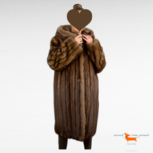 Jil Sander Hooded Sable Coat