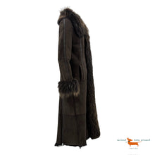 Entre Deux Lambskin  Coat  with Fox