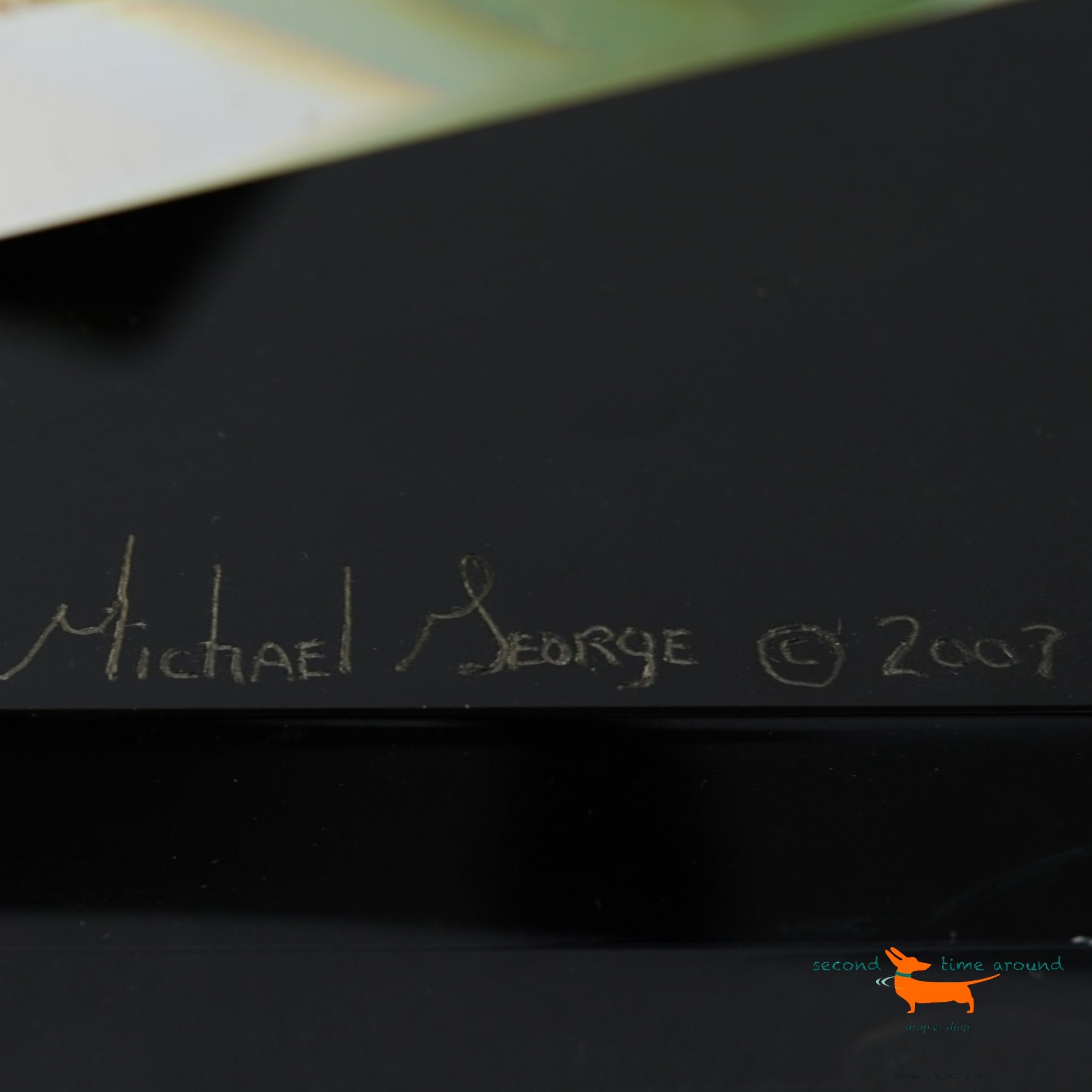 Michael George Lucite Acrylic Table Sculpture