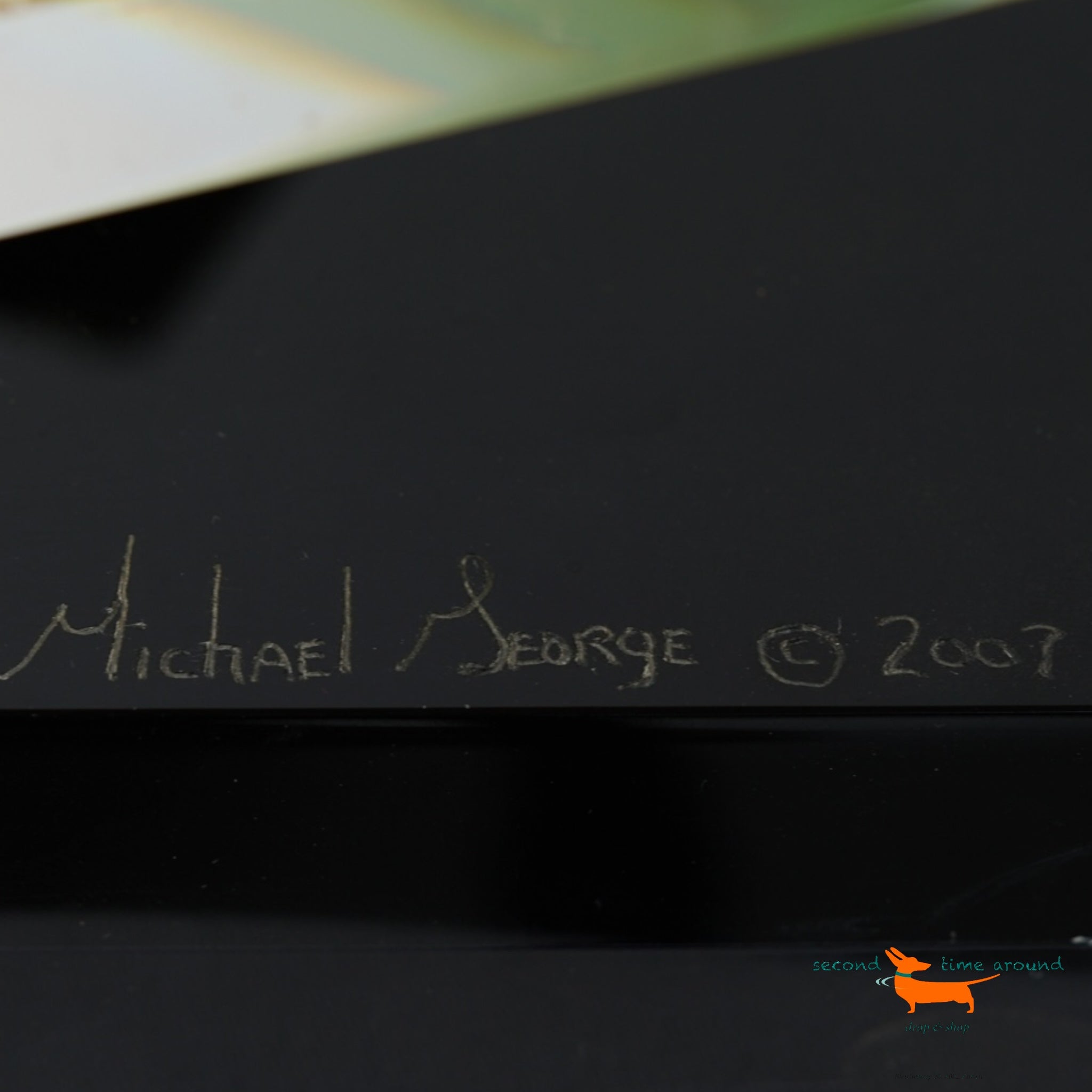 Michael George Lucite Acrylic Table Sculpture