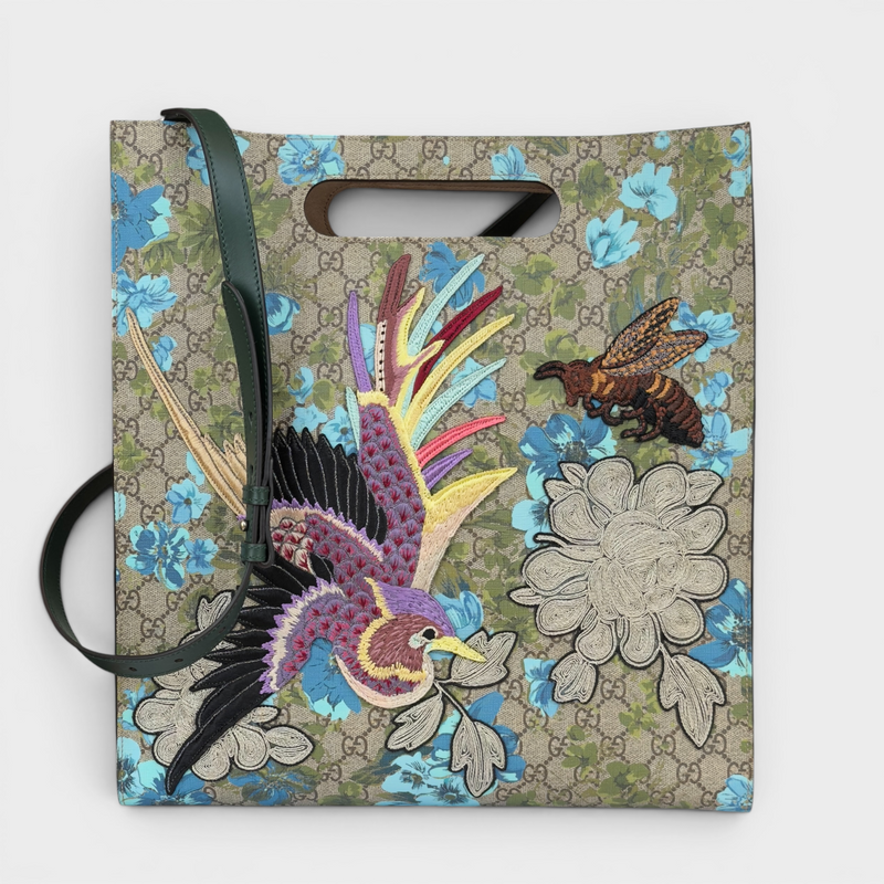 Gucci GG Blooms Embroidered XL Tote Bag