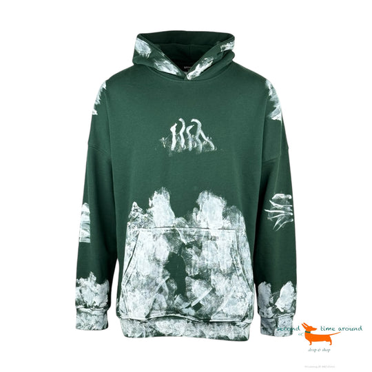 Balenciaga paint-effect Print Hoodie