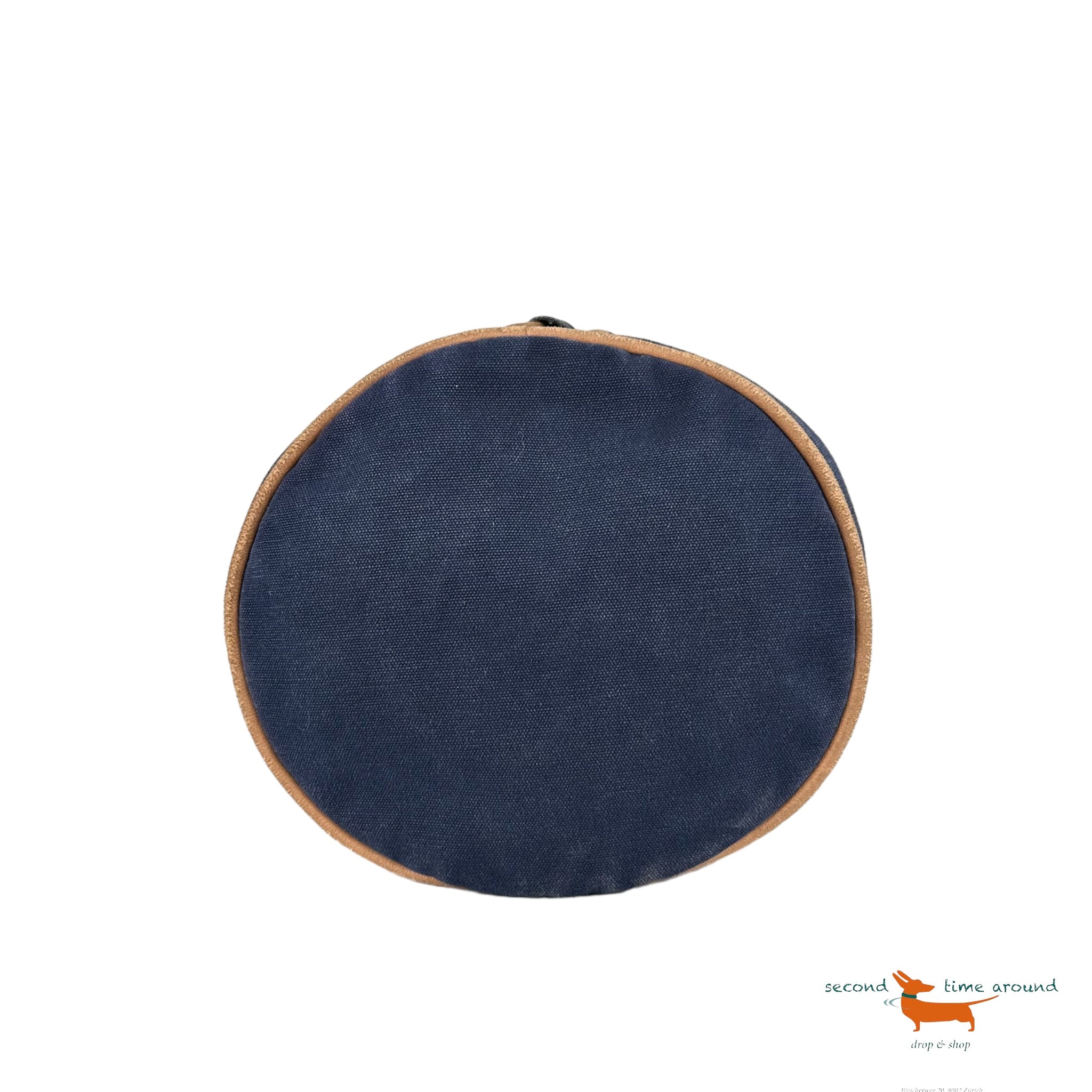 Hermes Blue Matelot Tote Bag in  Cotton and Leather