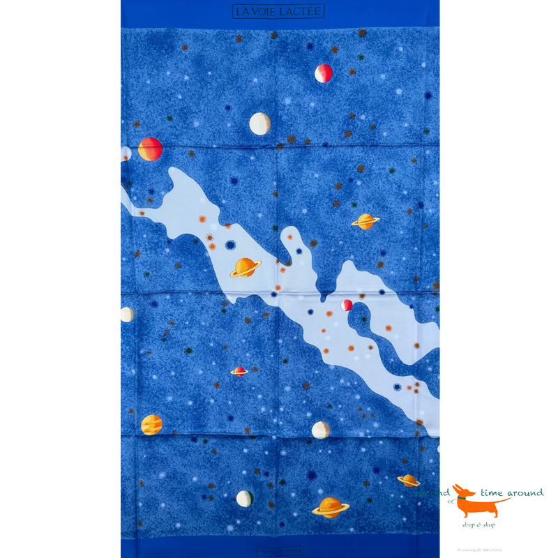 Hermes Silk Scarf La Voie Lactee by Wlodek Kaminski