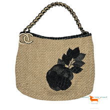 Chanel 2009 Bio Raffia Seil Camelia Tote Bag