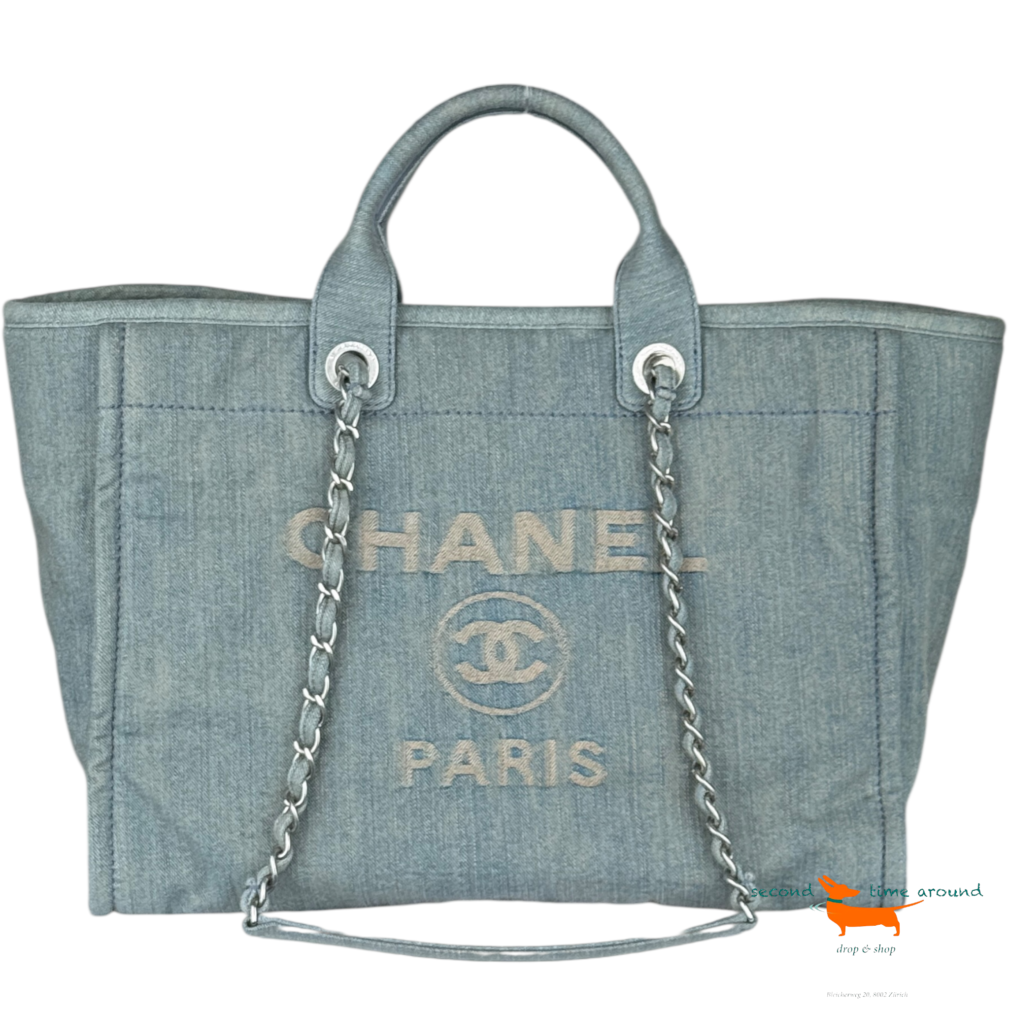 Chanel Deauville Denim Tote Bag
