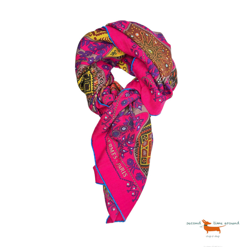 Hermes Cashmere Silk Scarf L’Arbre de Vie