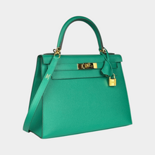 Hermes Kelly II Sellier 28 Epson Green Bag