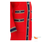 Chanel 2020 Deep V-Neck Long Cashmere Cardigan Red