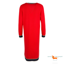 Chanel 2020 Deep V-Neck Long Cashmere Cardigan Red