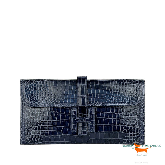 Hermès Jige 29 Crocodile Clutch