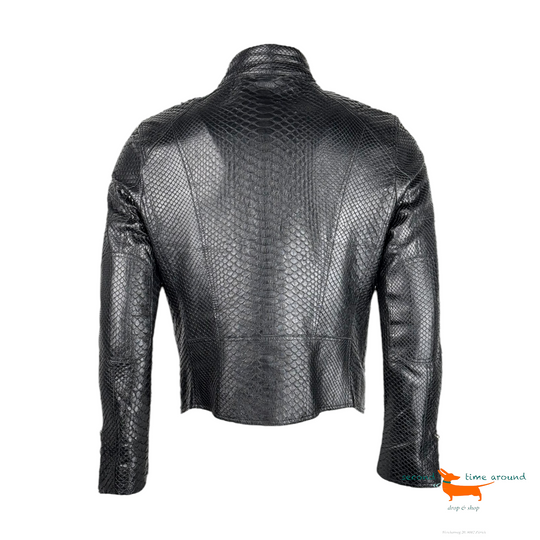 Gaito Python Leather Jacket