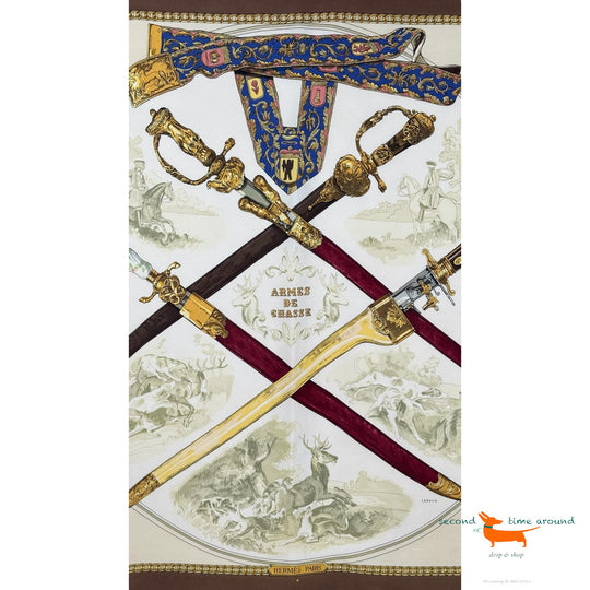 Hermes Armes De Chasse Scarf