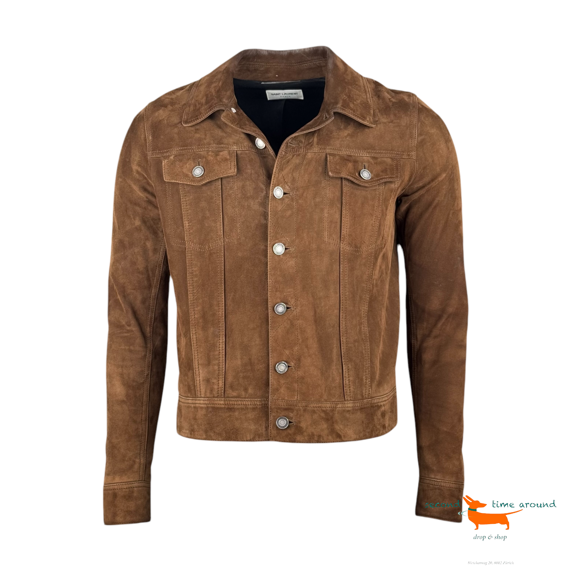 Saint Laurent Suede Leather Jacket