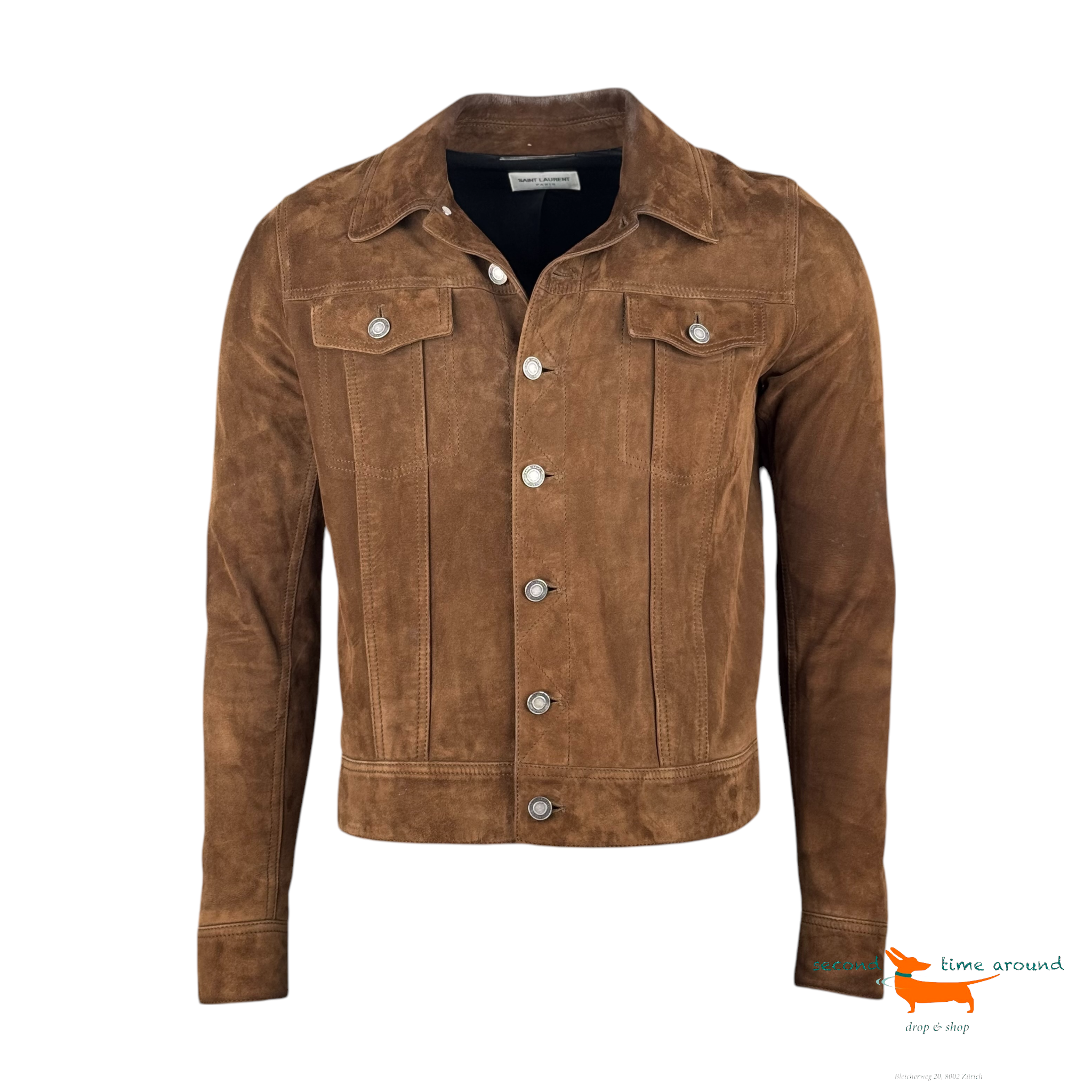 Saint Laurent Suede Leather Jacket