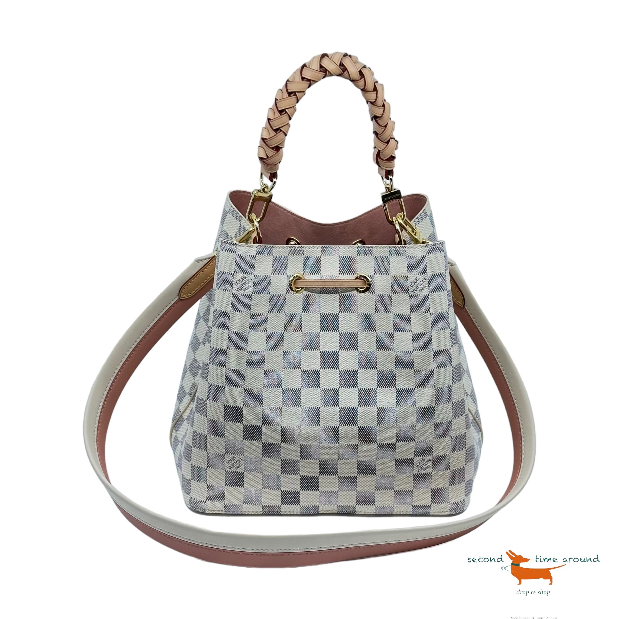 Louis Vuitton Neo Noe MM Damier Azur Canvas Bag