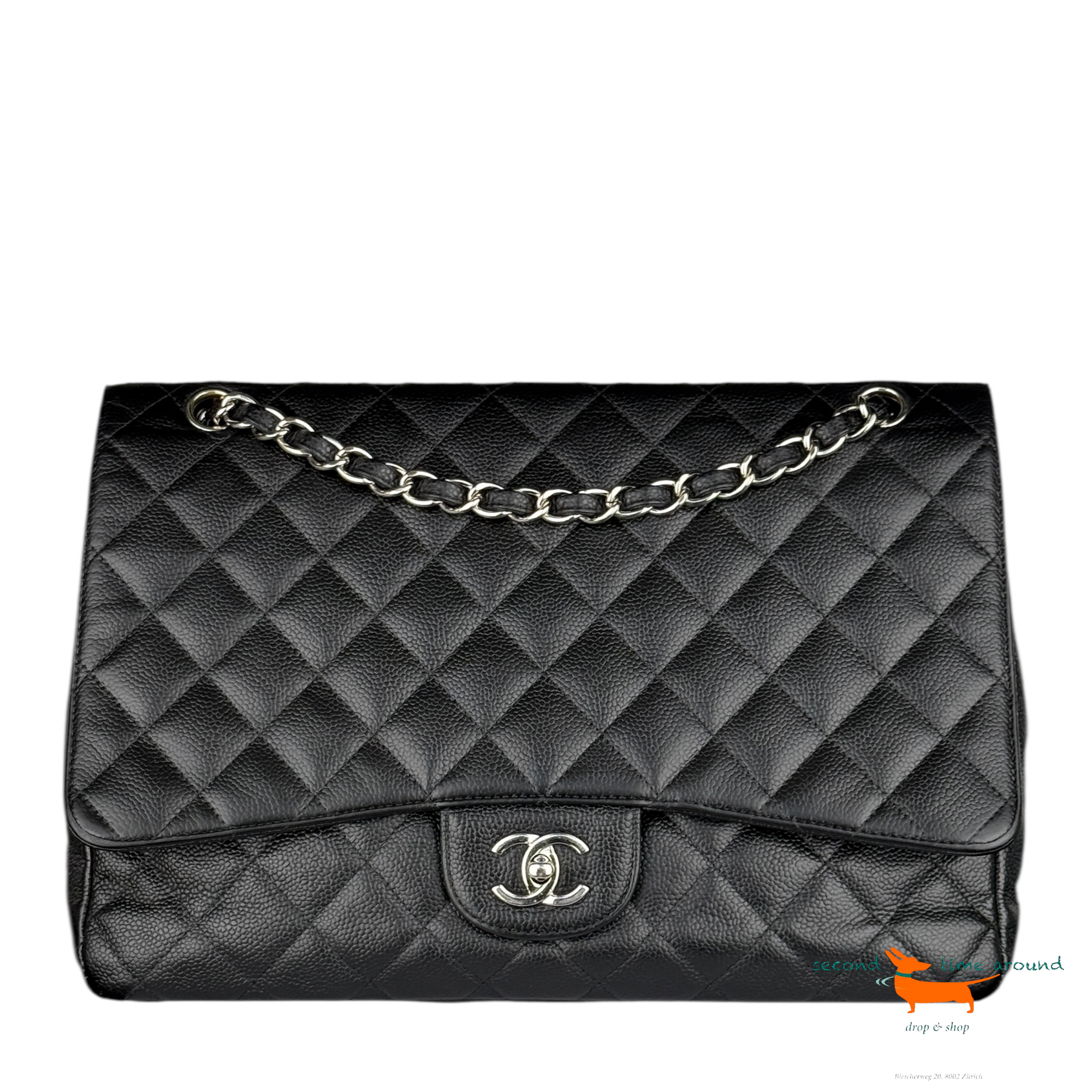 Chanel Single Flap Caviar Bag