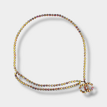 CHANEL Paris Spring 1995 CC Iridescent Crystal Barbie Belt