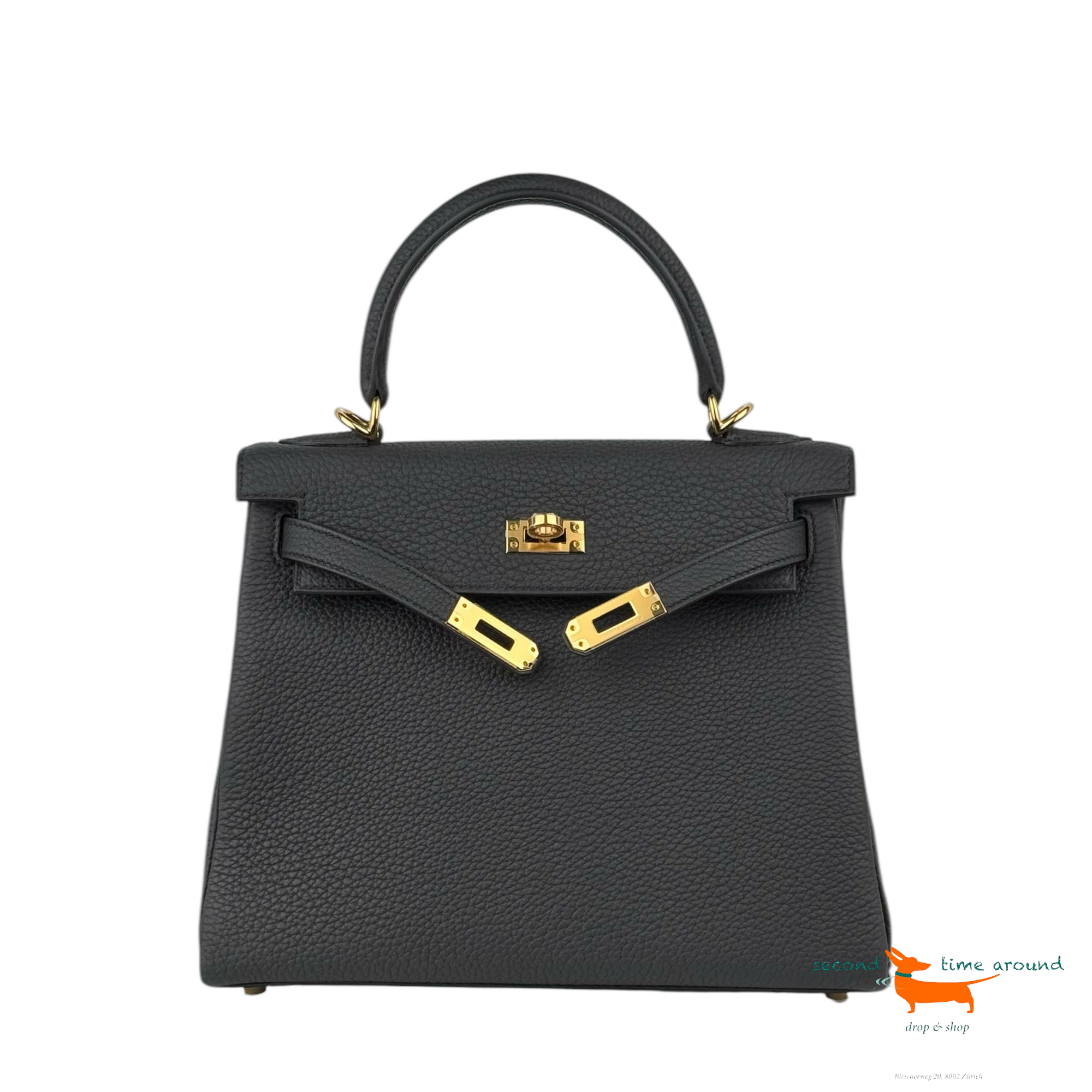Hermes Kelly 25 Togo Leather Bag
