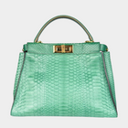 Fendi Peekaboo Mint Green Python Bag