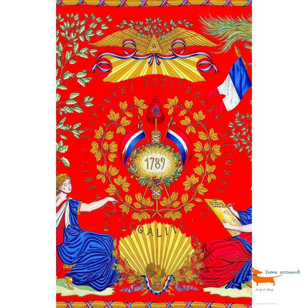 Hermes Scarf République Francaise Liberte Egalite Fraternite 1789