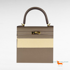 Hermes Kelly II Sellier 25 Veau Epsom 18 Etoupe Bag
