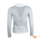 Chanel White Lace Ruffled Blouse