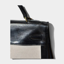 Hermes Kelly Vintage Canvas Leather 32 Bag