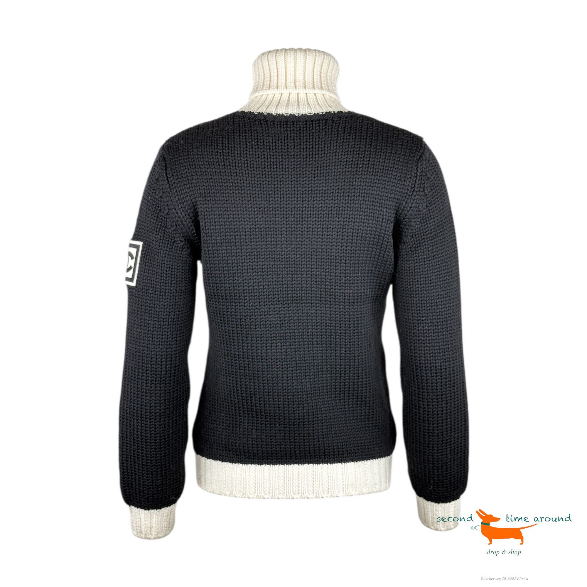 Chanel & Karl Lagerfeld 2008 Snowflake Intarsia Sweater