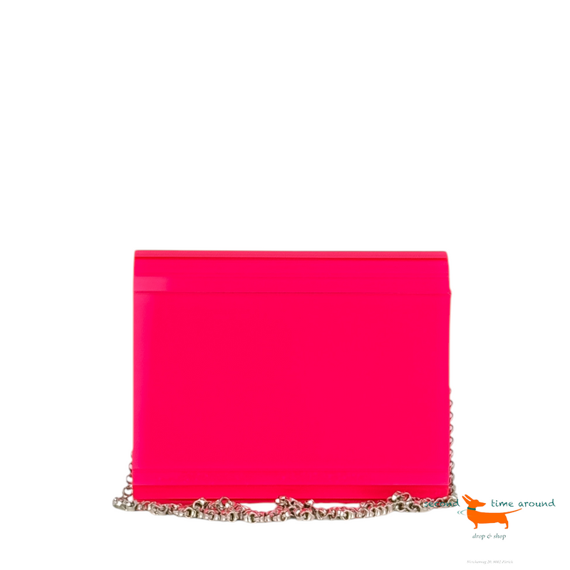 Jimmy Choo Candy Cerise Acrylic Clutch