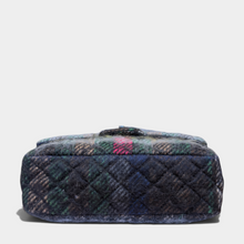 Chanel Black Multicolor Wool Tartan Paris-Edinburg Day Flap Bag