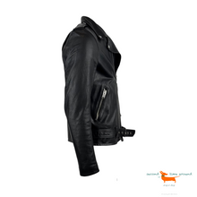 Saint Laurent Motorcycle Jacket In Plunged Lambskin