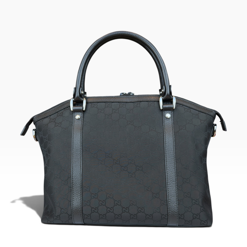 Gucci Monogram GG Charm Dome 
Satchel Bag