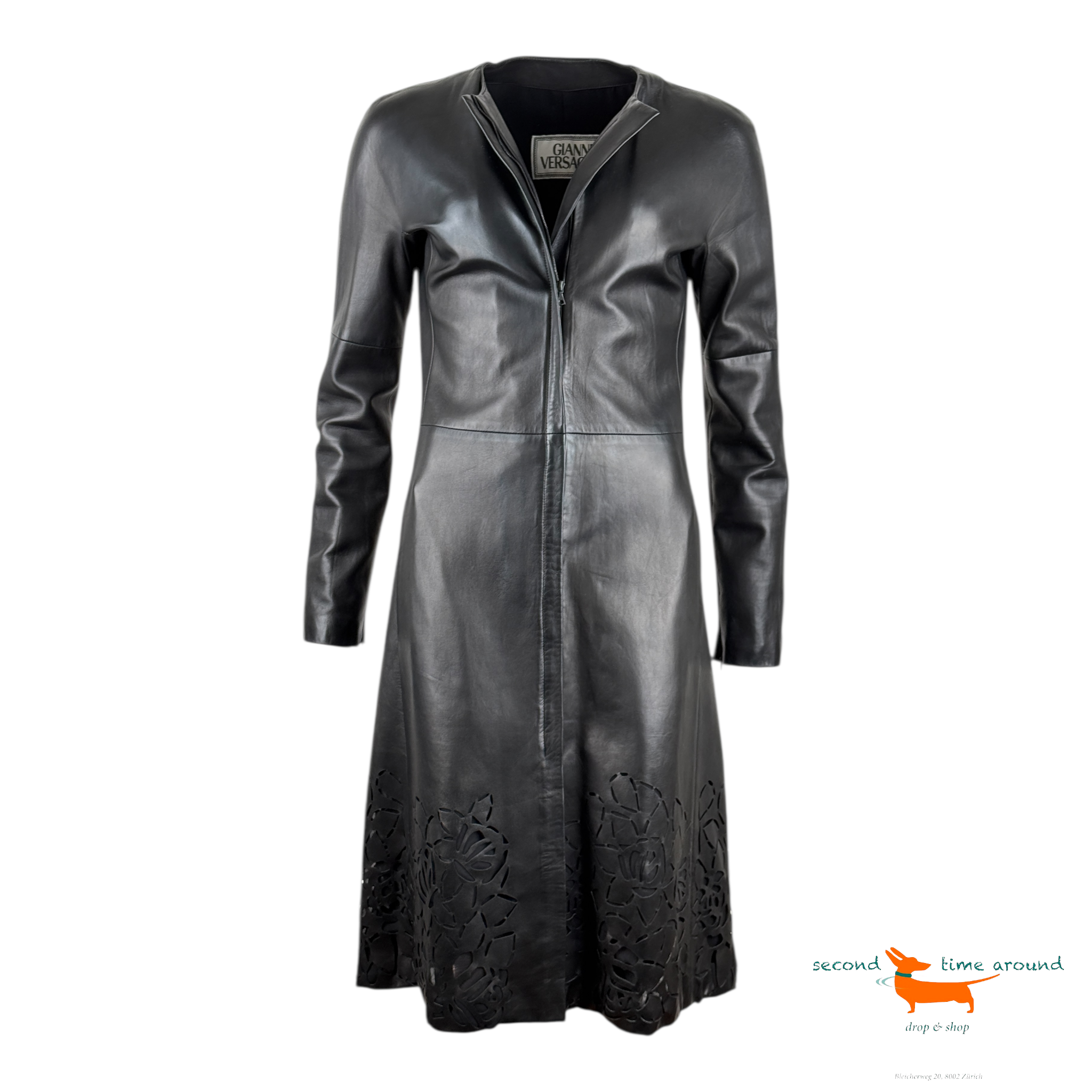 Gianni Versace Leather Coat