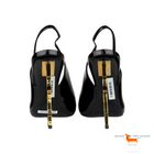 Saint Laurent Opyum Patent Leather Pumps With Gold  Heel