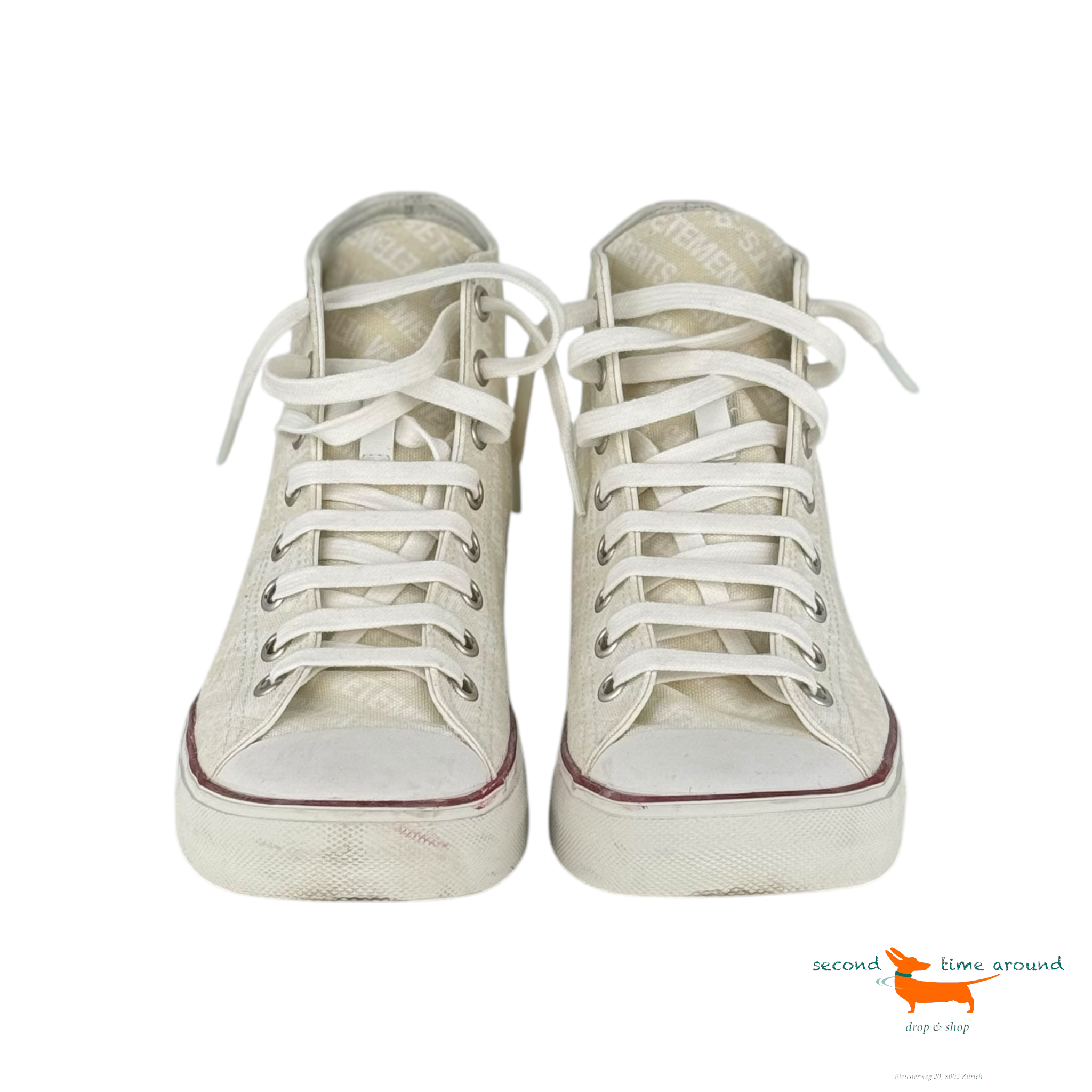 Vetements Emoji Logo Canvas Sneaker