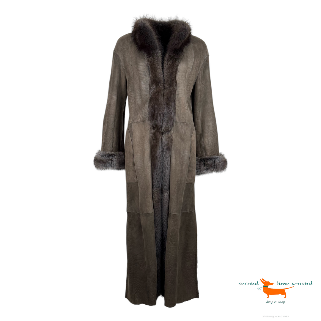 Astrakhan Reversibel Coat with Fox