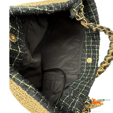 Chanel 2009 Bio Raffia Seil Camelia Tote Bag