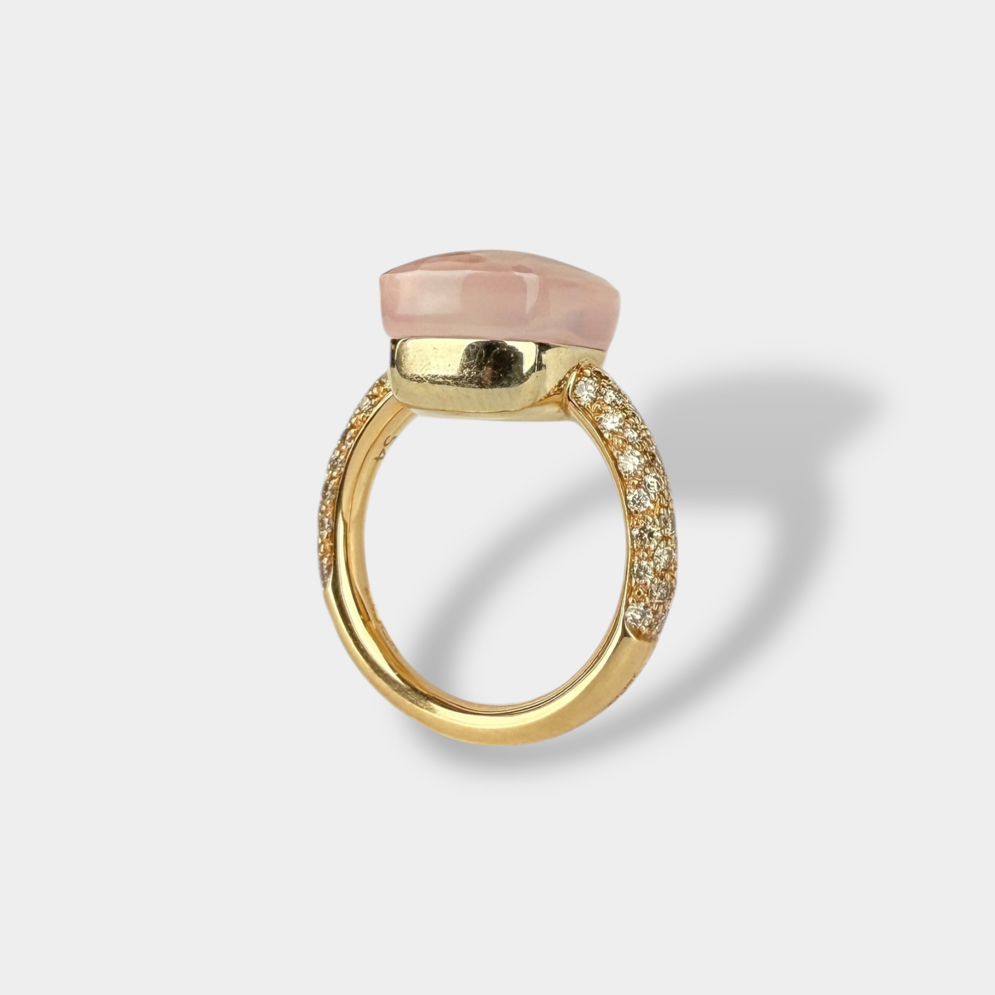 Pomellato Nudo Ring Rose Quartz and Diamonds