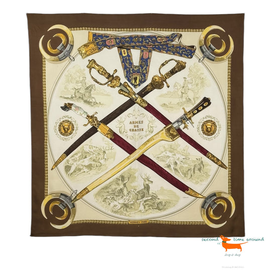 Hermes Armes De Chasse Scarf