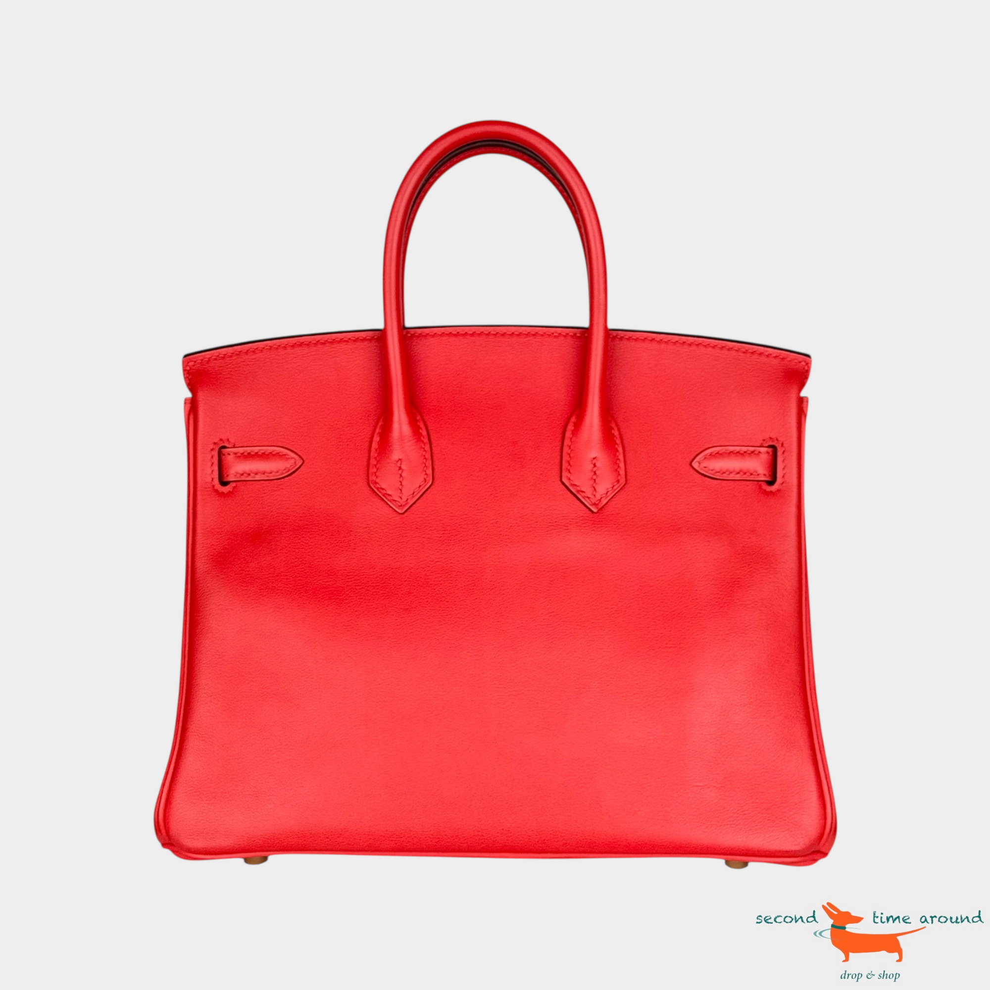 Hermes Birkin 25 Veau Swift Rouge Tomate Bag