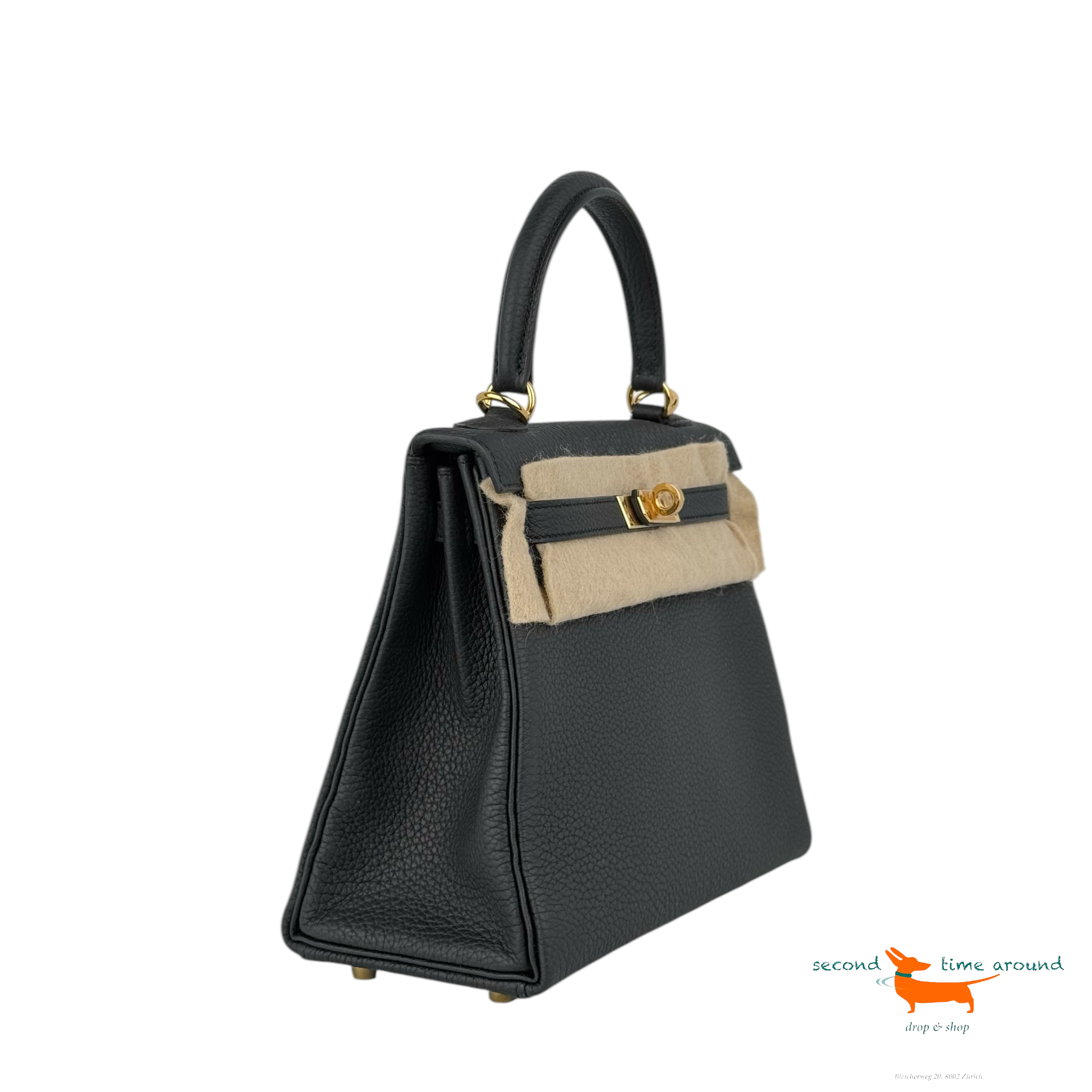 Hermes Kelly 25 Togo Leather Bag